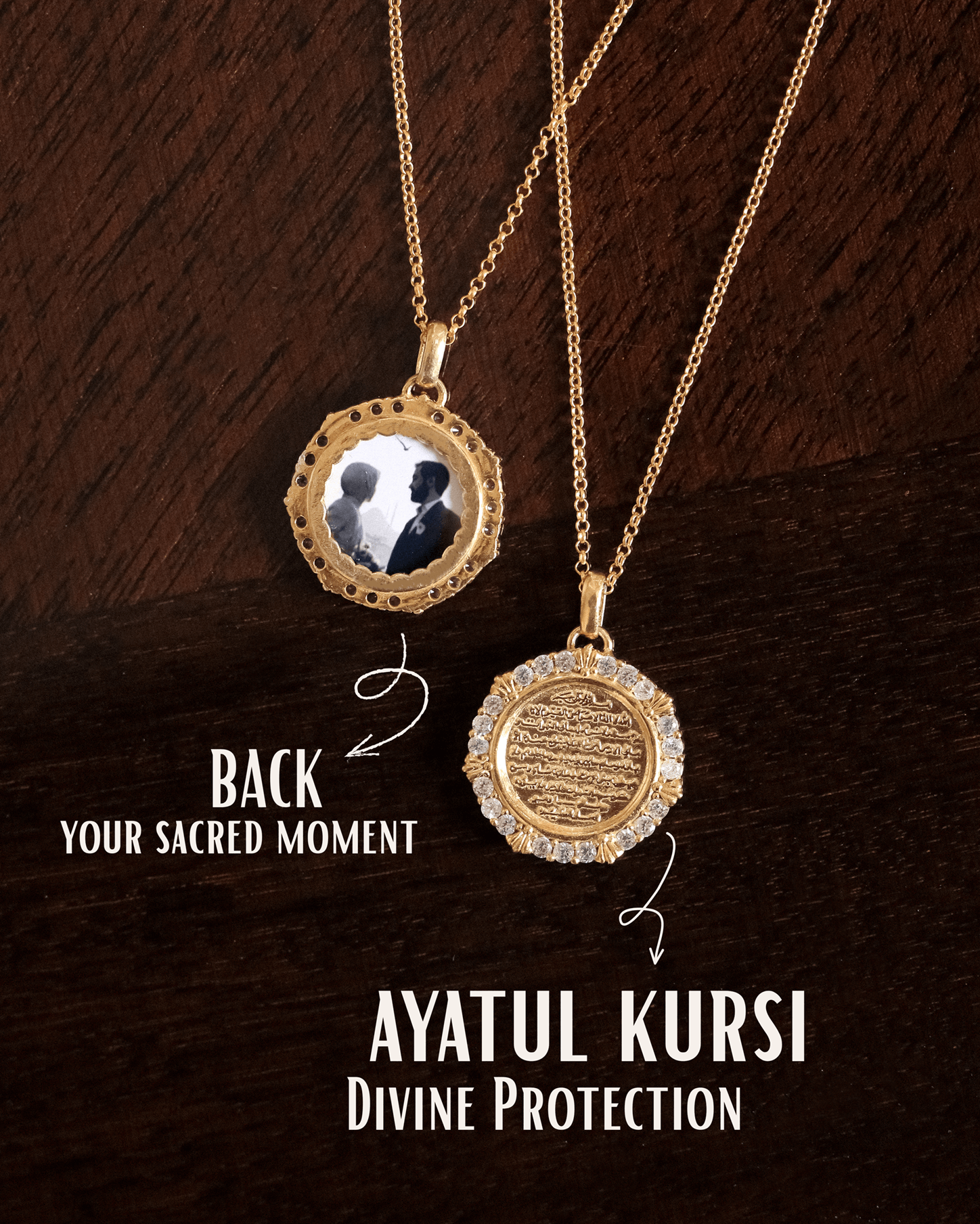 Ayatul Kursi Sterling Silver Half Locket
