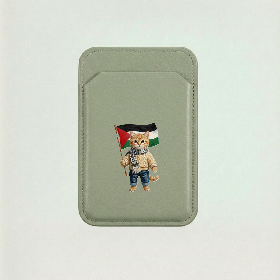 Magnetic leather wallet - Mishmish