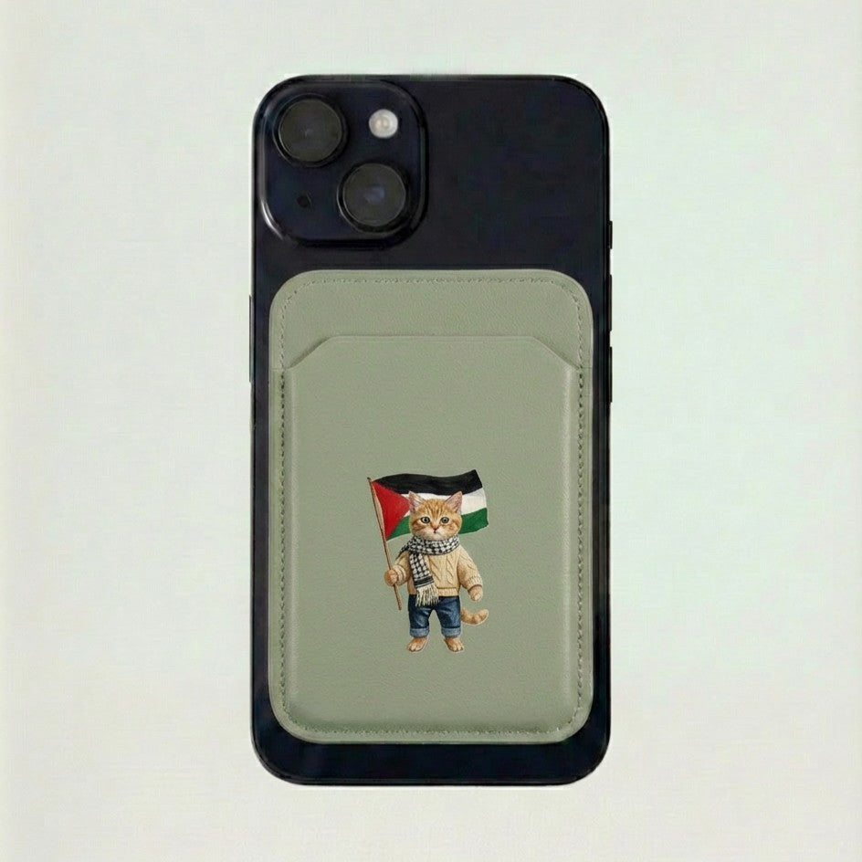 Magnetic leather wallet - Mishmish