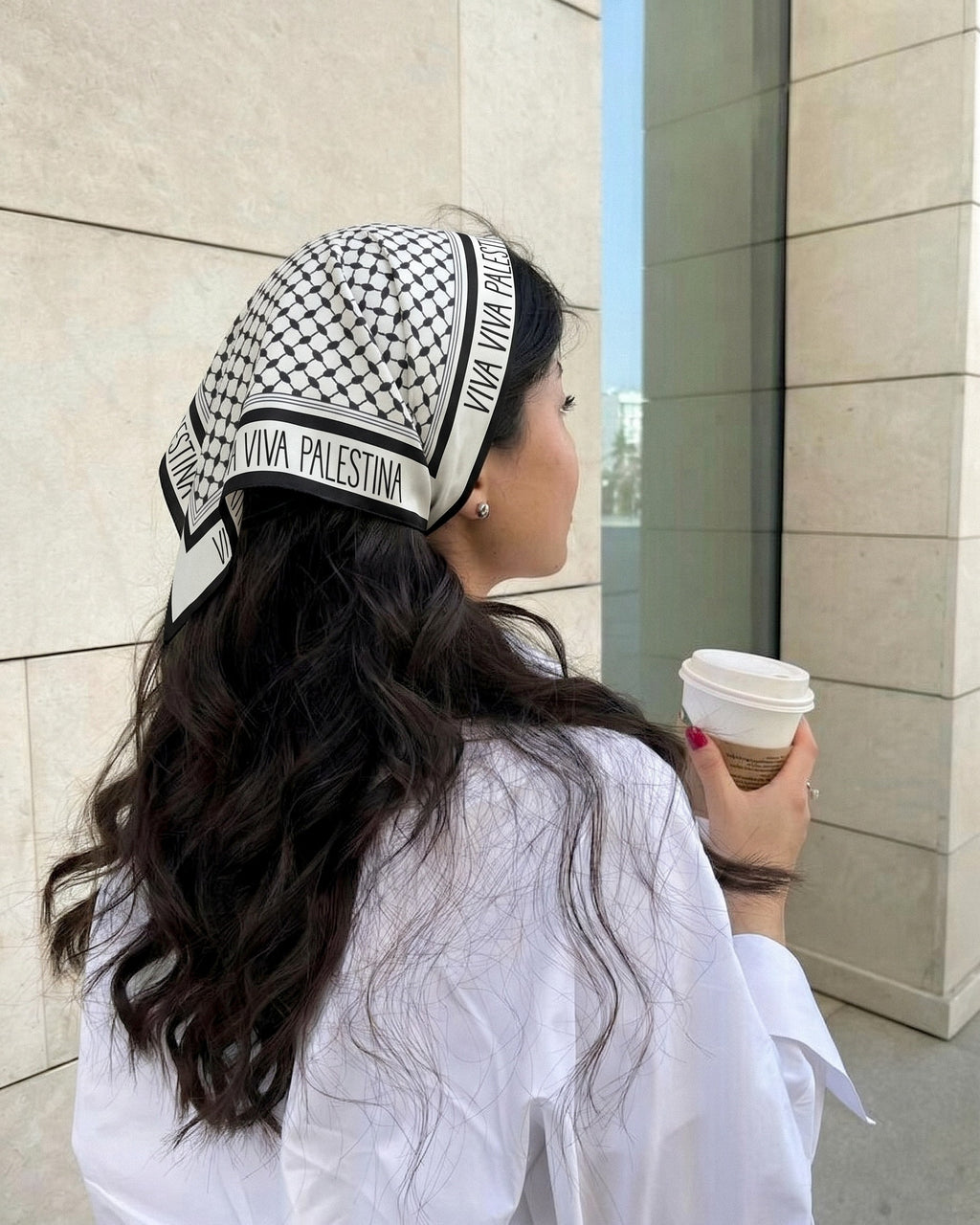 Viva Viva Palestina Silk Scarf | 21"x21"