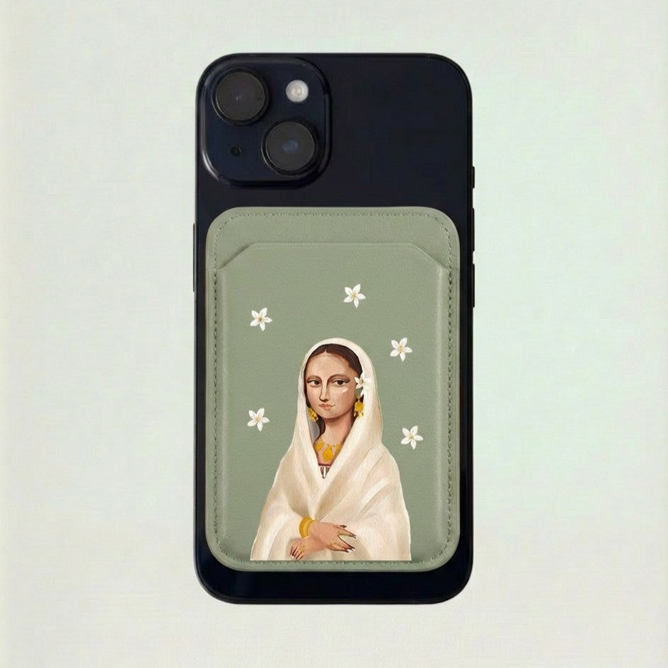 Magnetic leather wallet - Mona Halima