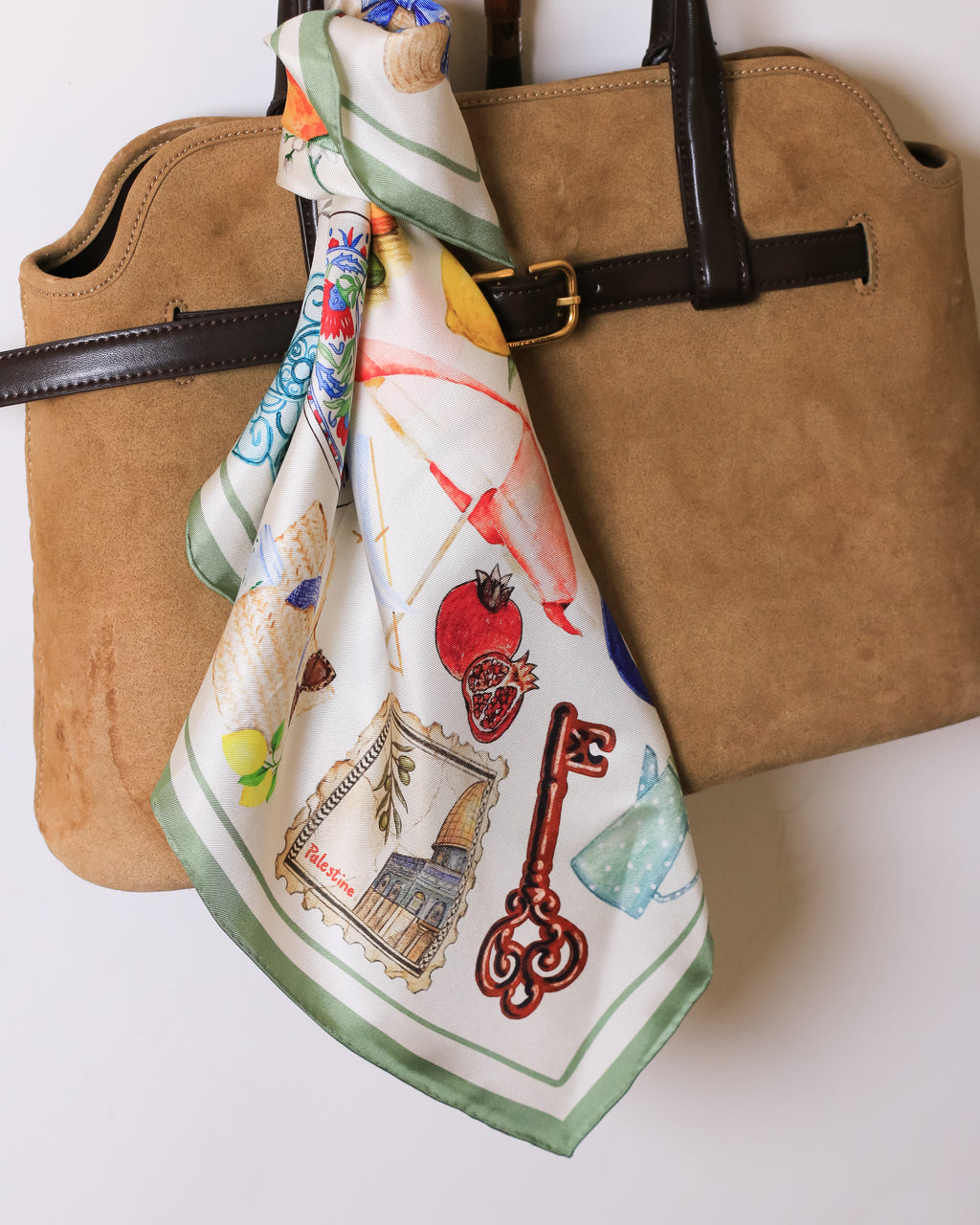 Summer in Palestine Silk Scarf | 21"x21"