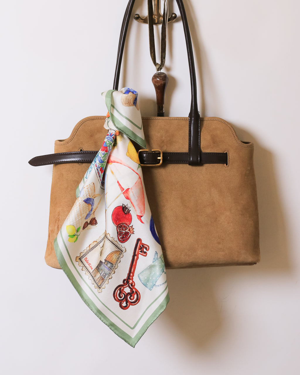 Summer in Palestine Silk Scarf | 21"x21"