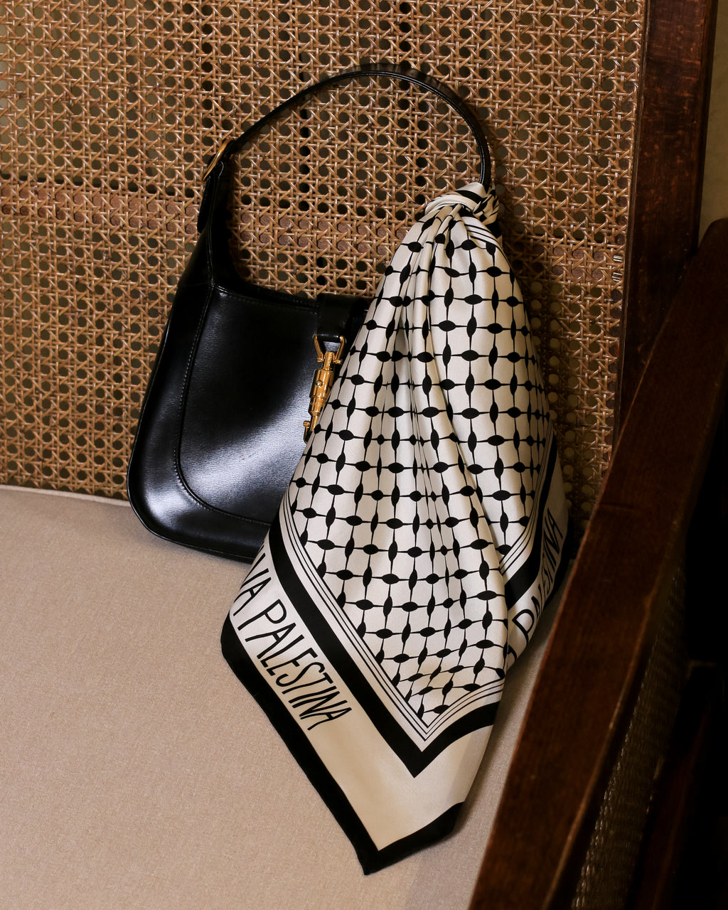 Viva Viva Palestina Silk Scarf | 21"x21"