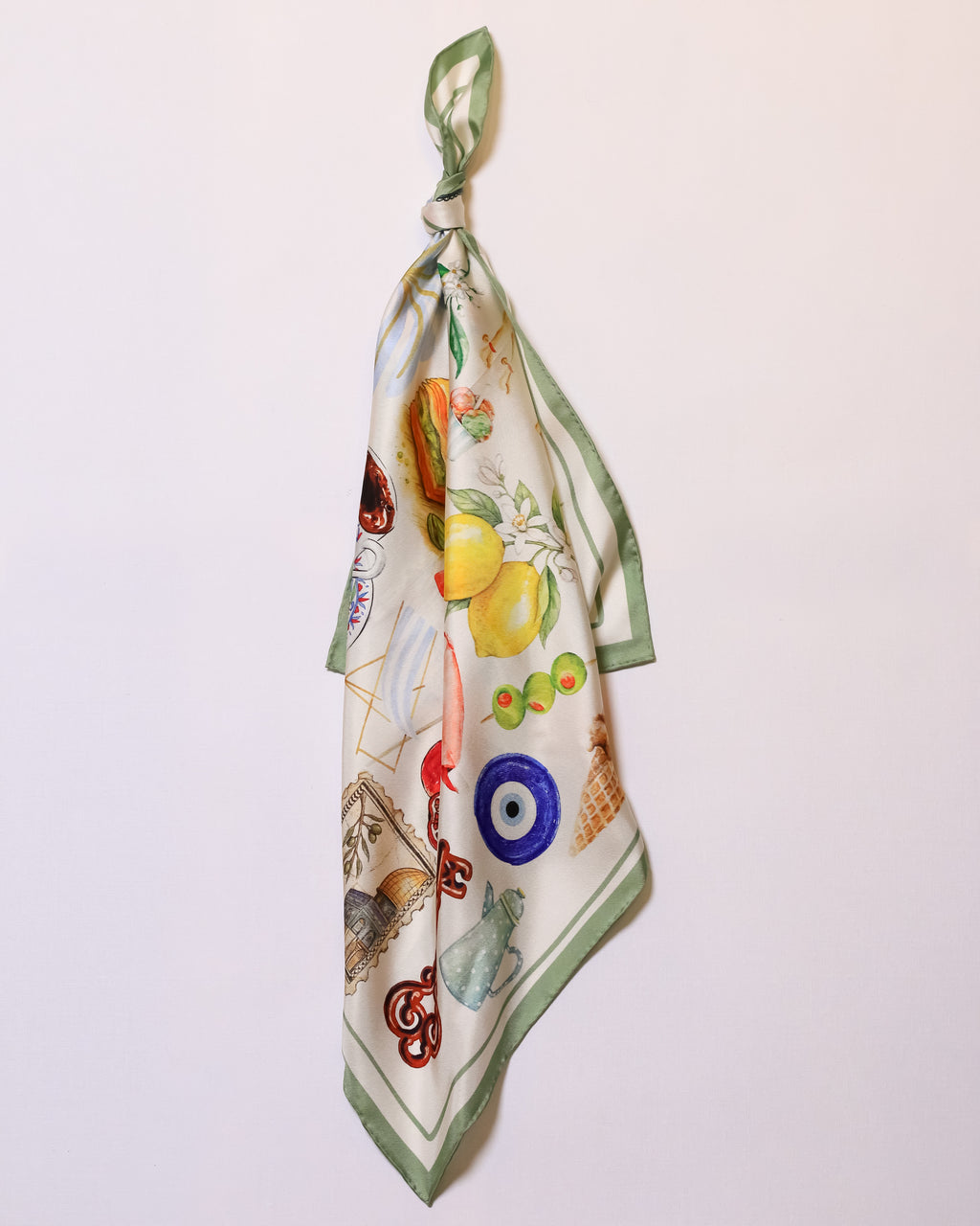 Summer in Palestine Silk Scarf | 21"x21"