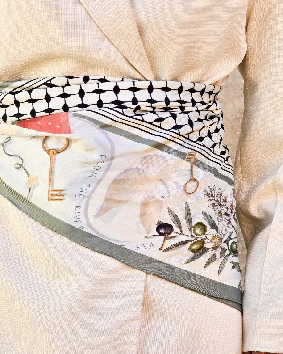 Heritage Silk Scarf | 35"x35"