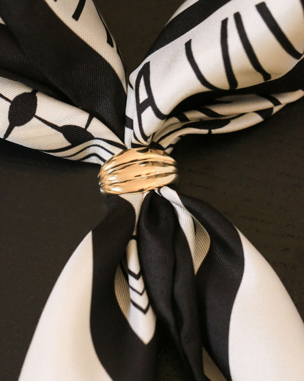 Croissant Scarf Ring