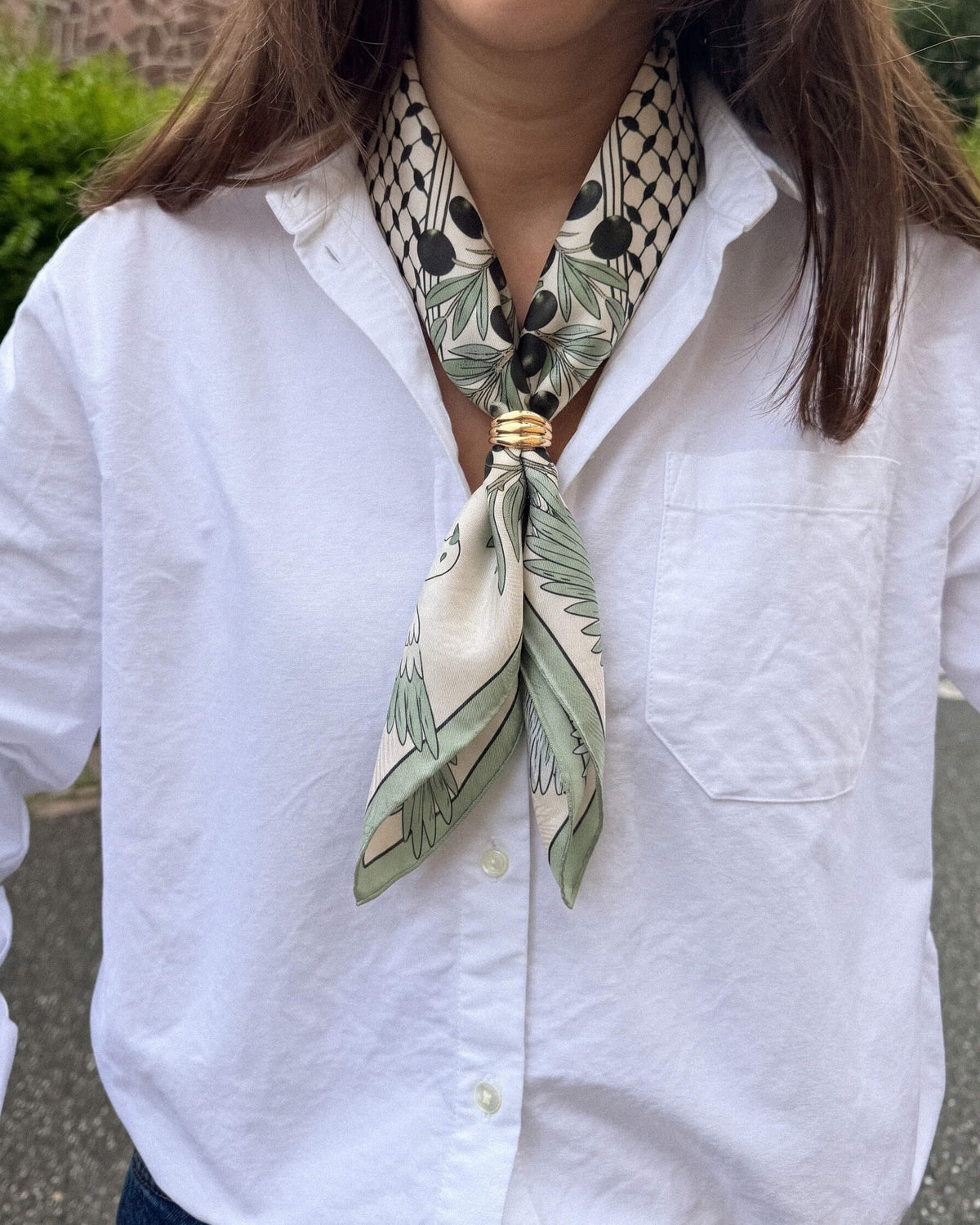 Croissant Scarf Ring