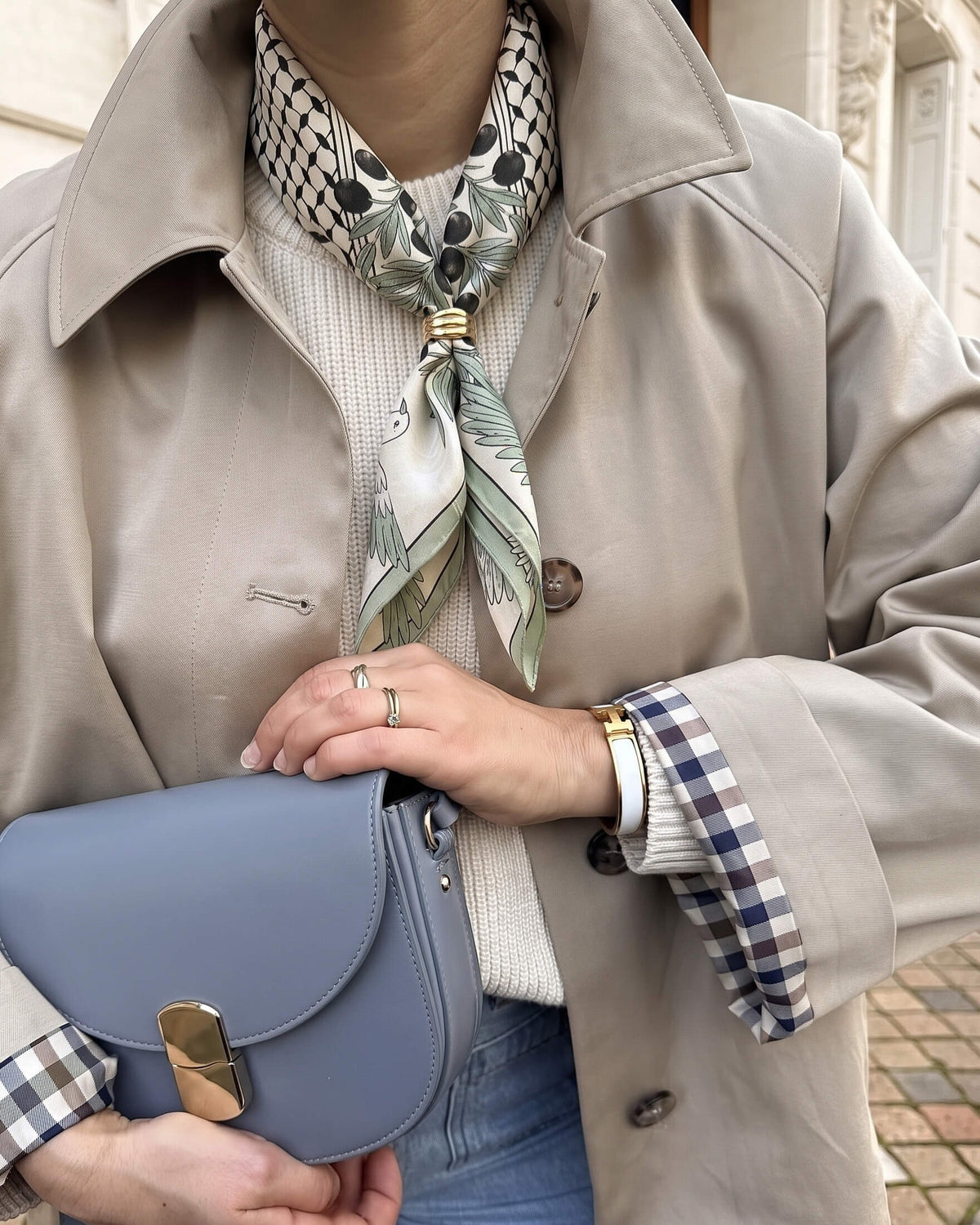 Croissant Scarf Ring
