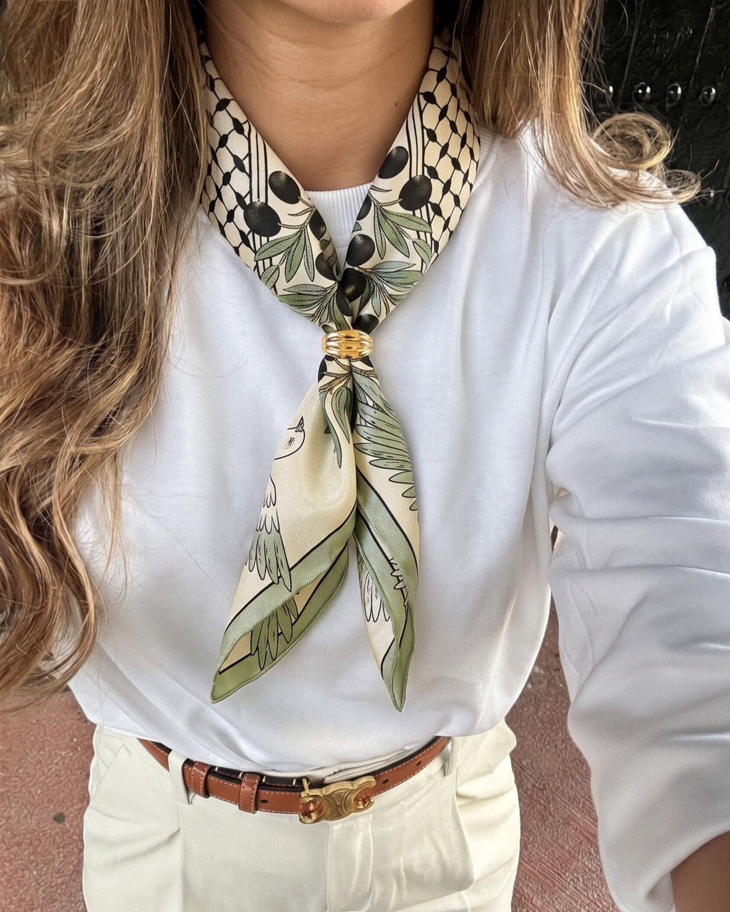 Croissant Scarf Ring