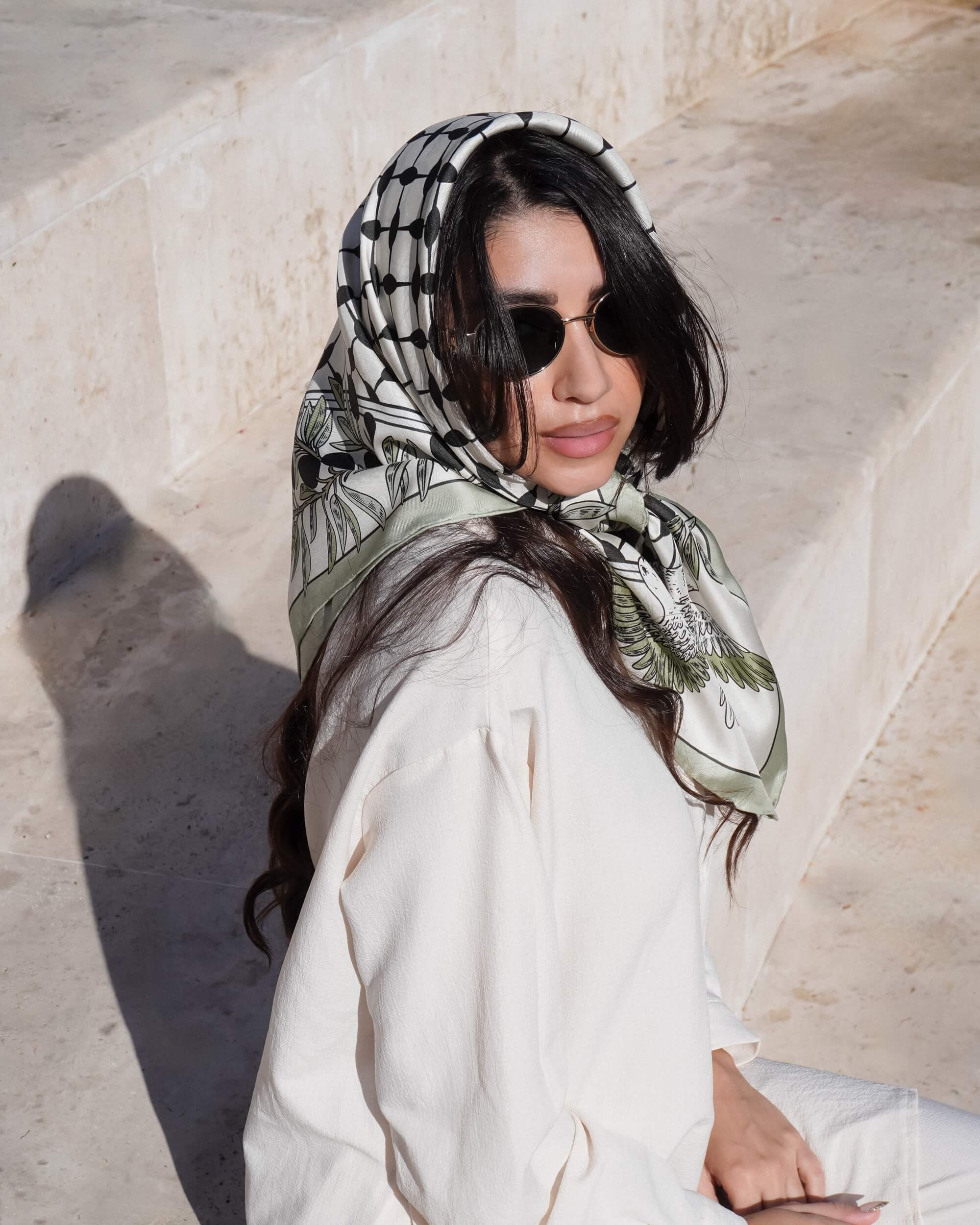 SALAM Silk Scarf | 35"x35"