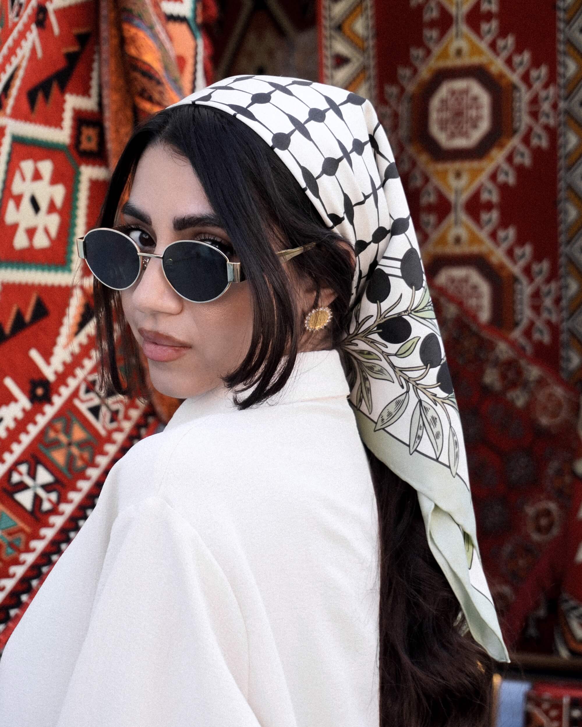 SALAM Silk Scarf | 35"x35"