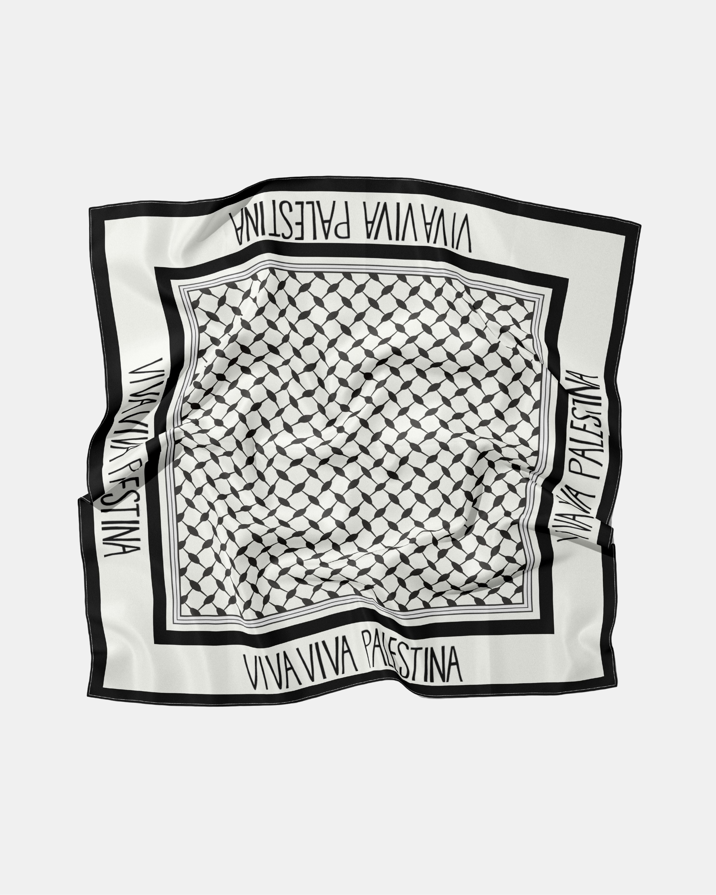 Viva Viva Palestina Silk Scarf | 21"x21"