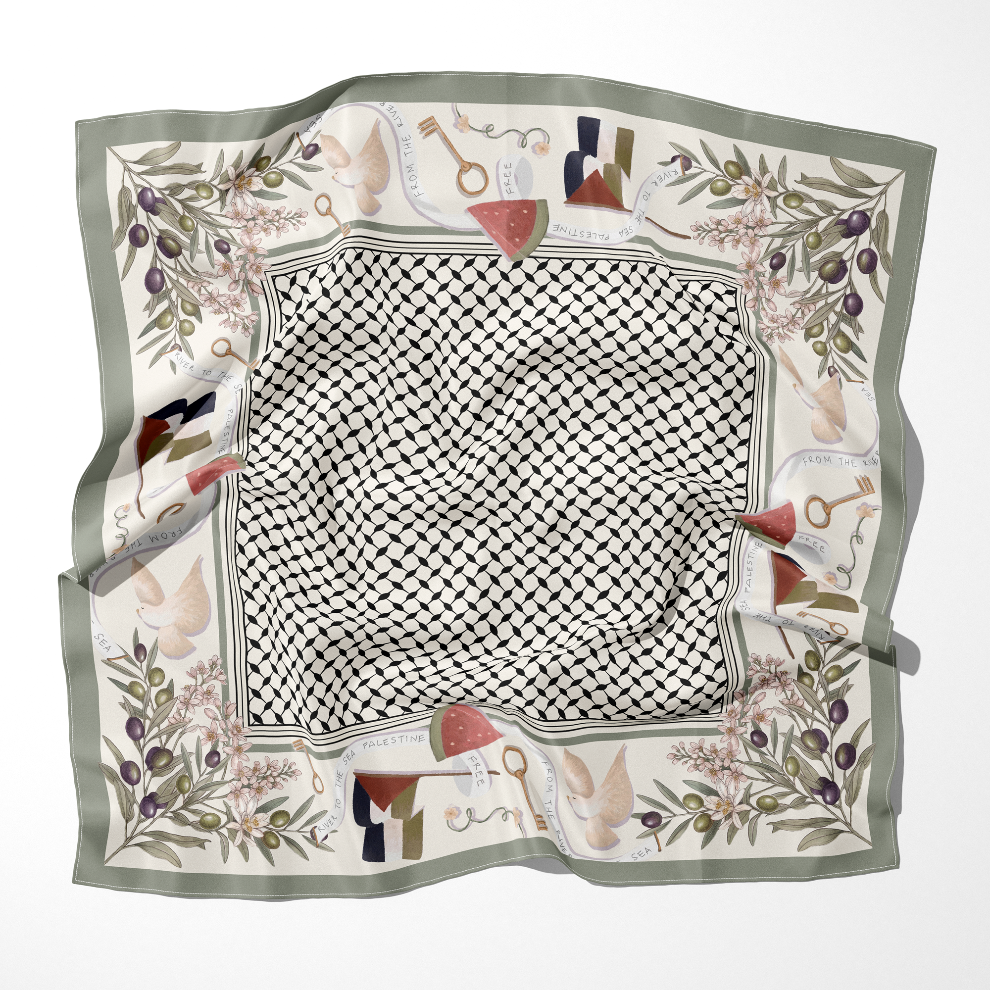 Heritage Silk Scarf | 35"x35"