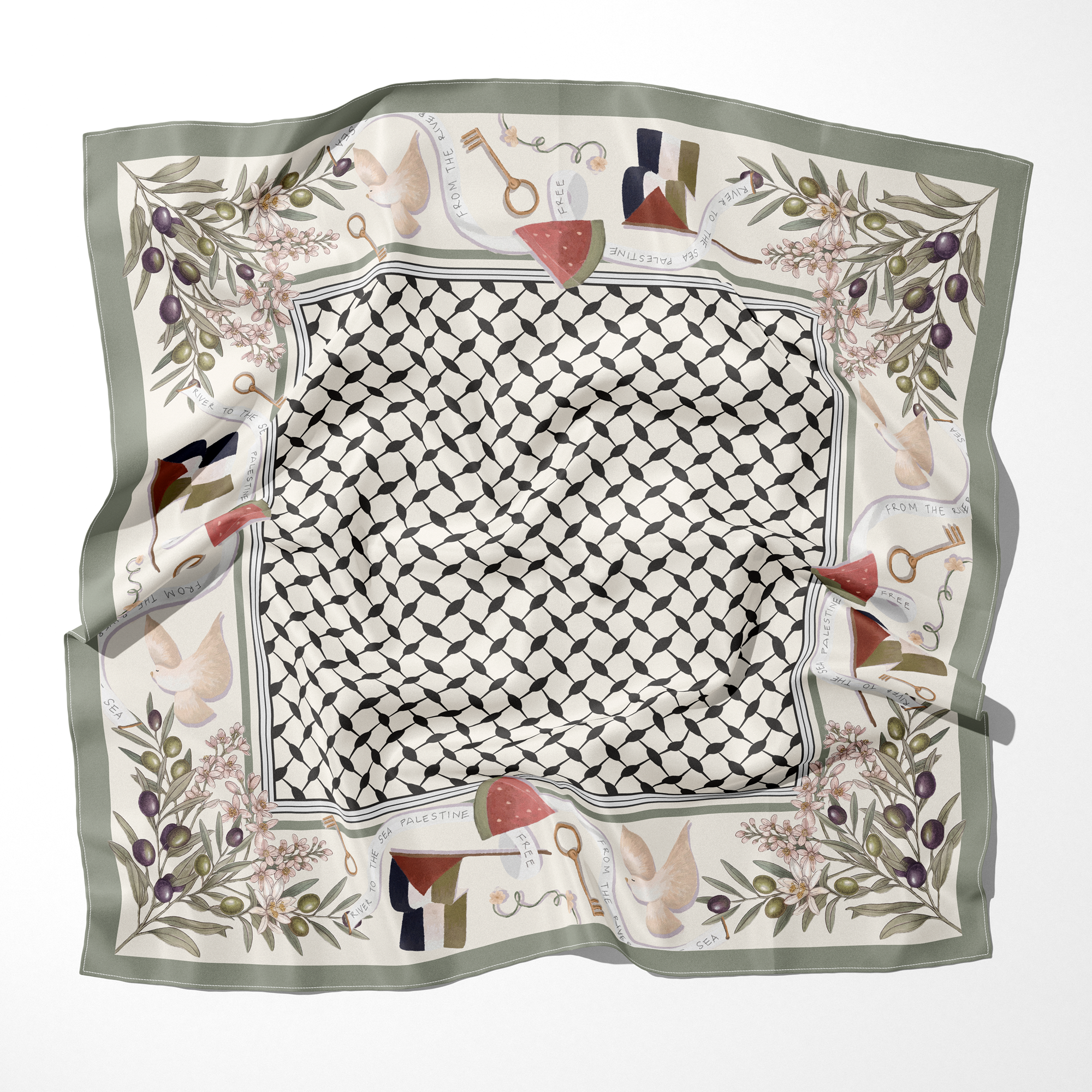 Heritage Silk Scarf | 21"x21"