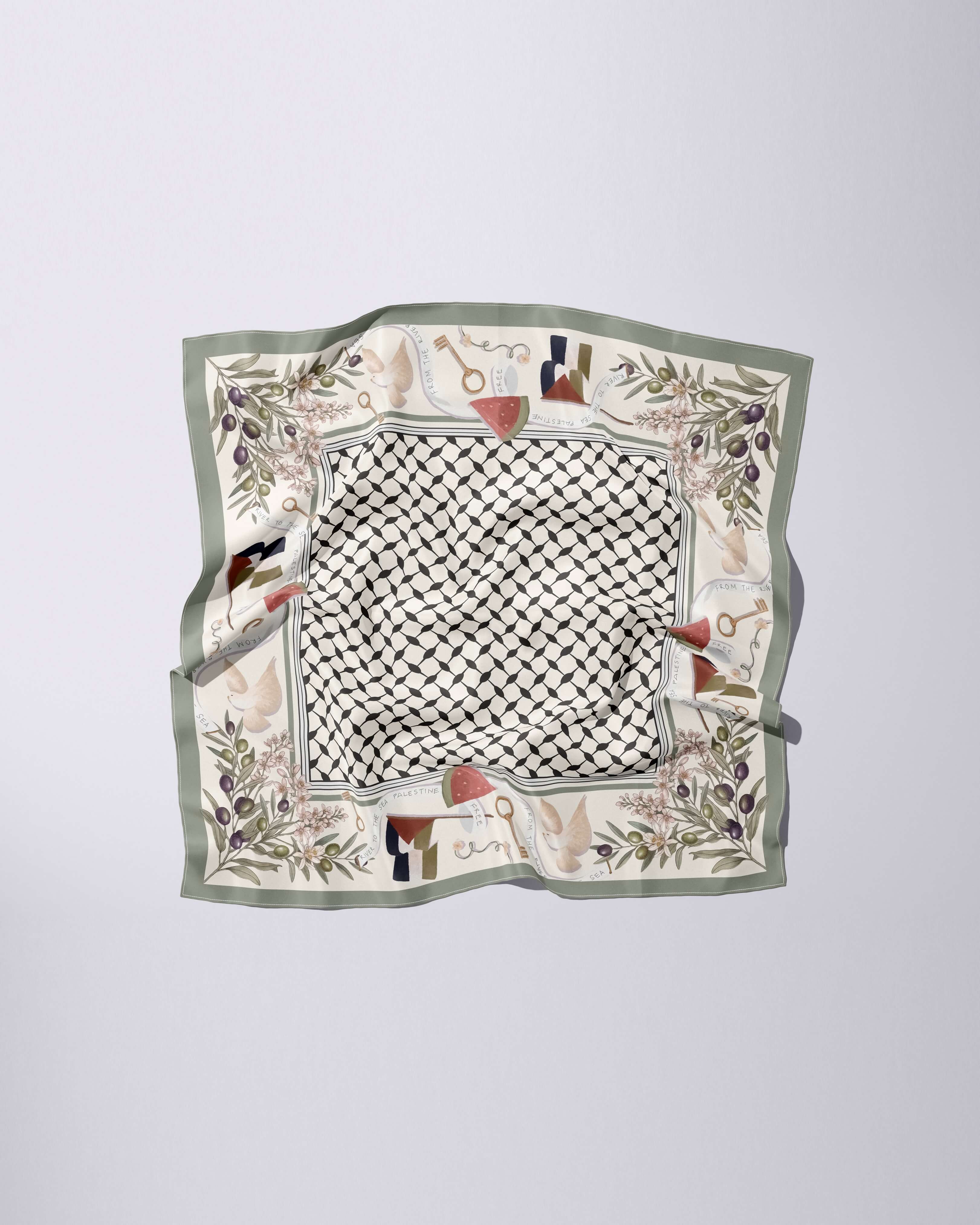 Heritage Silk Scarf | 21"x21"